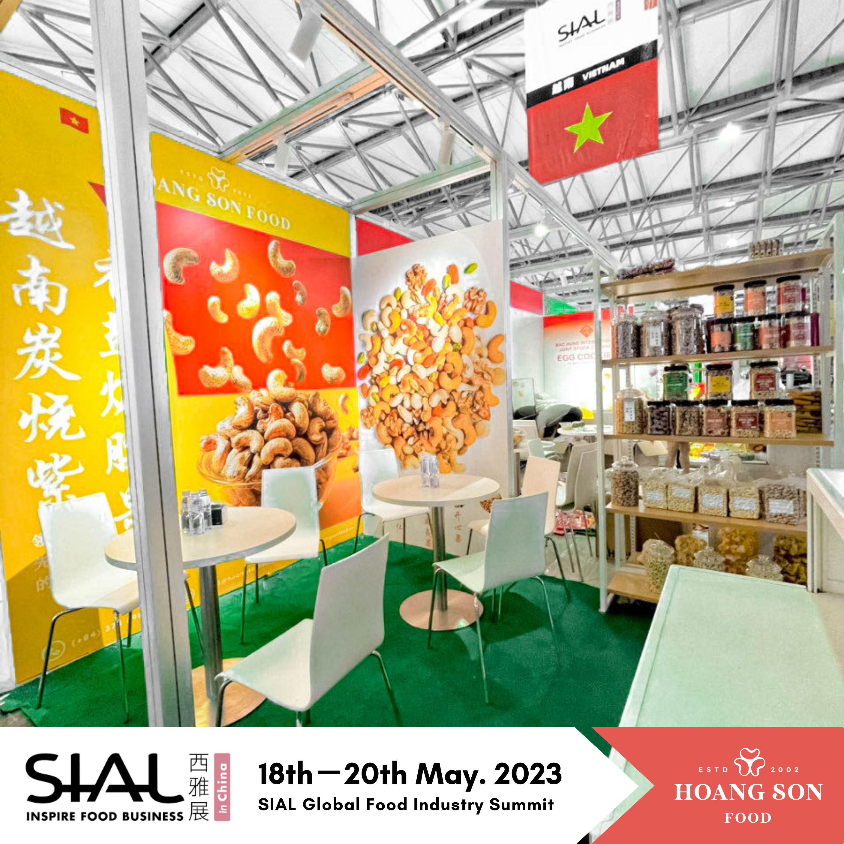 Hoang Son Food booth at Sial Shanghai 2023