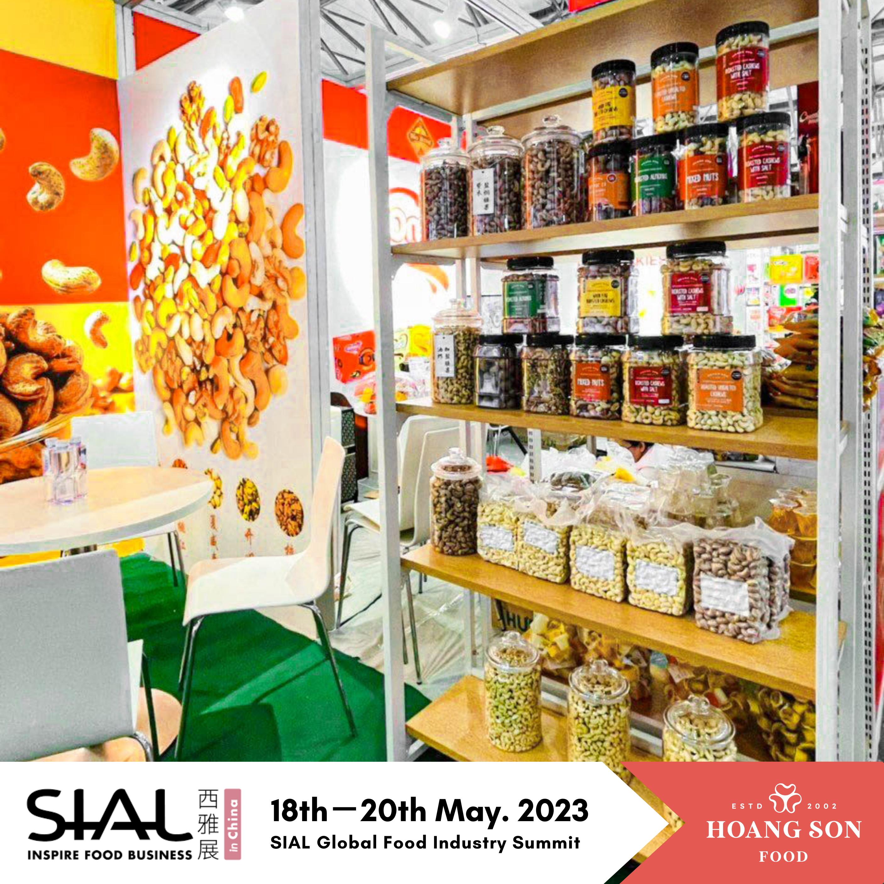 Hoang Son Food booth at Sial Shanghai 2023