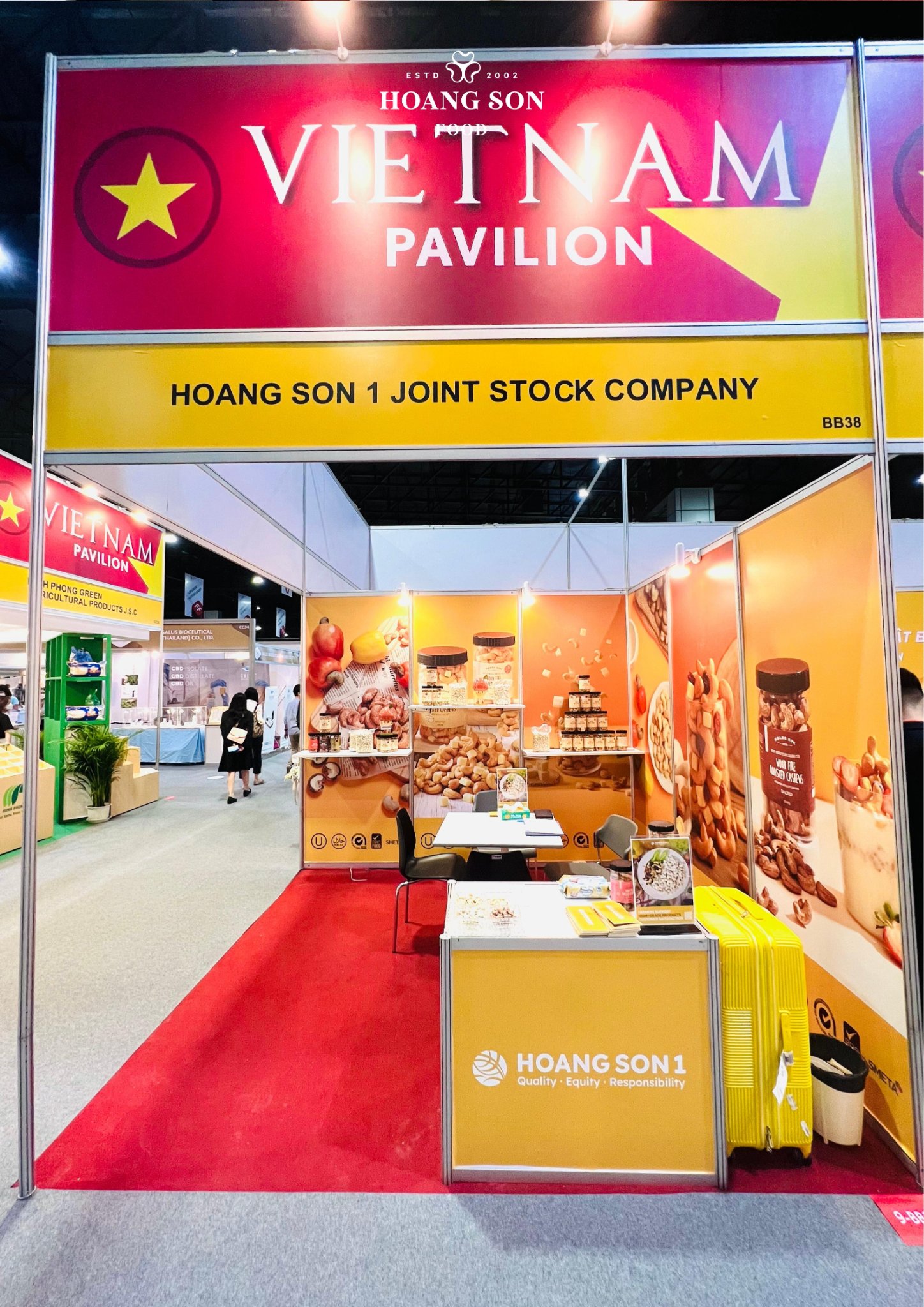 Hoang Son Food's booth at Thaifex 2022