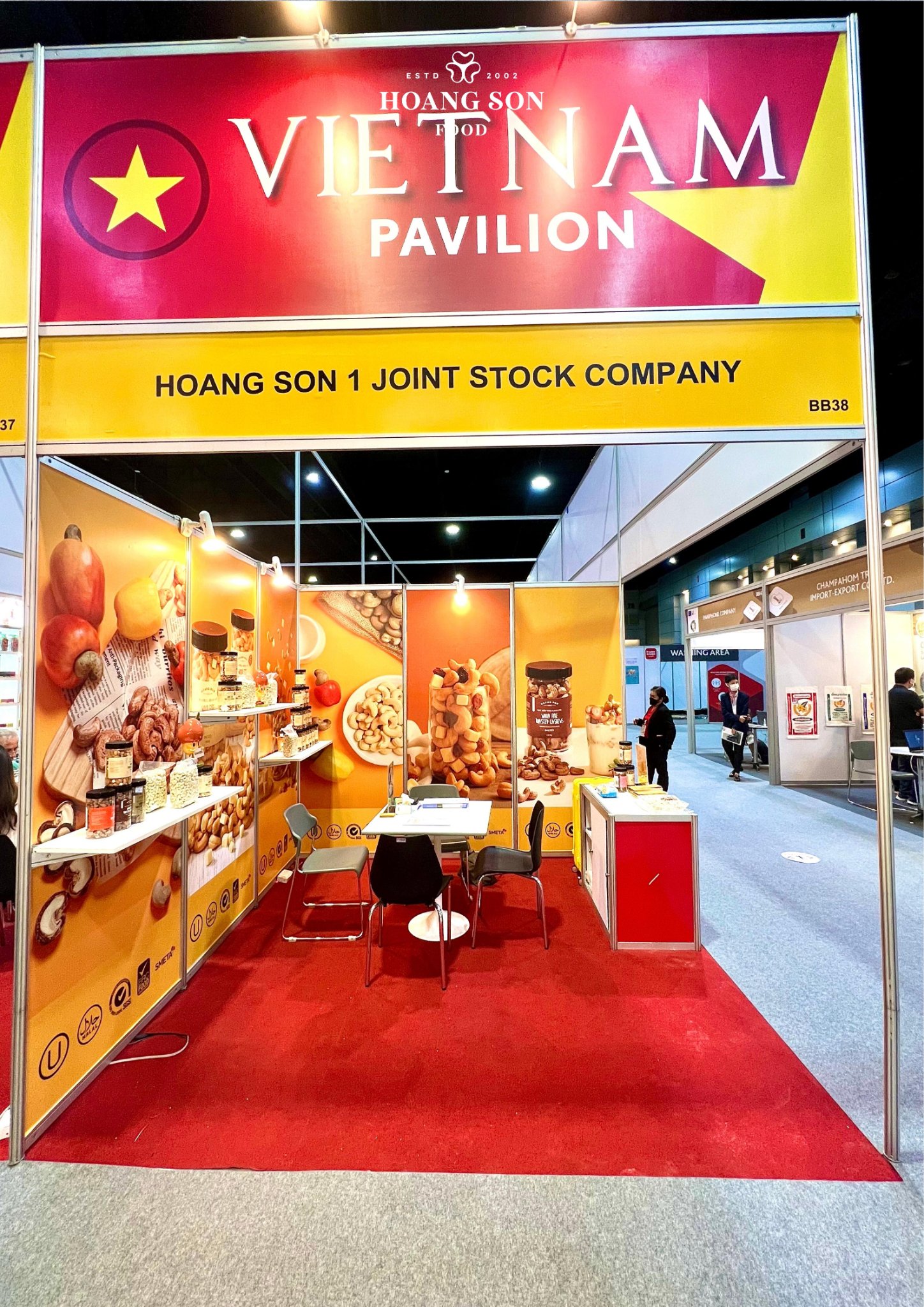 Hoang Son Food's booth at Thaifex 2022 fair 