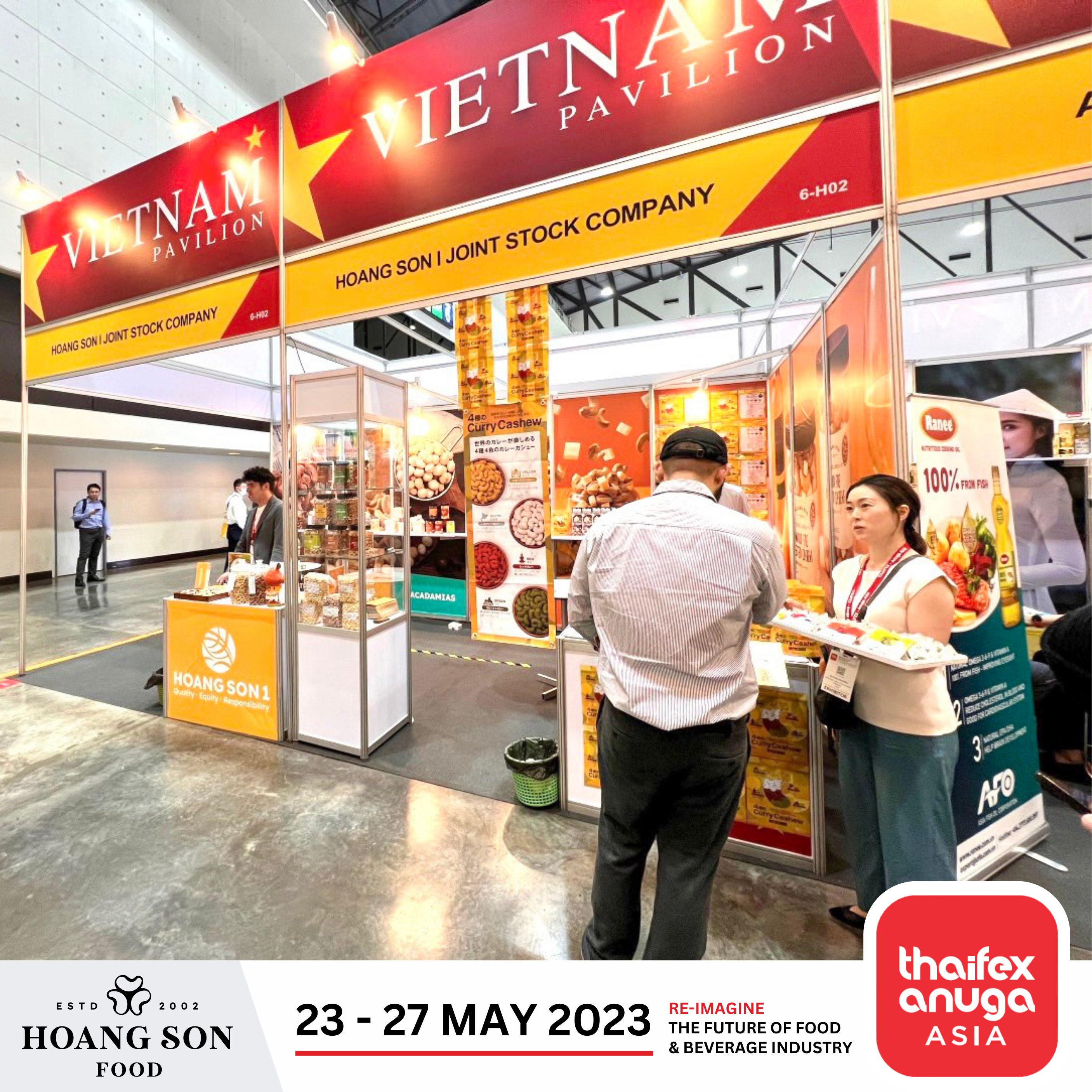 Hoang Son Food's booth at Thaifex 2023