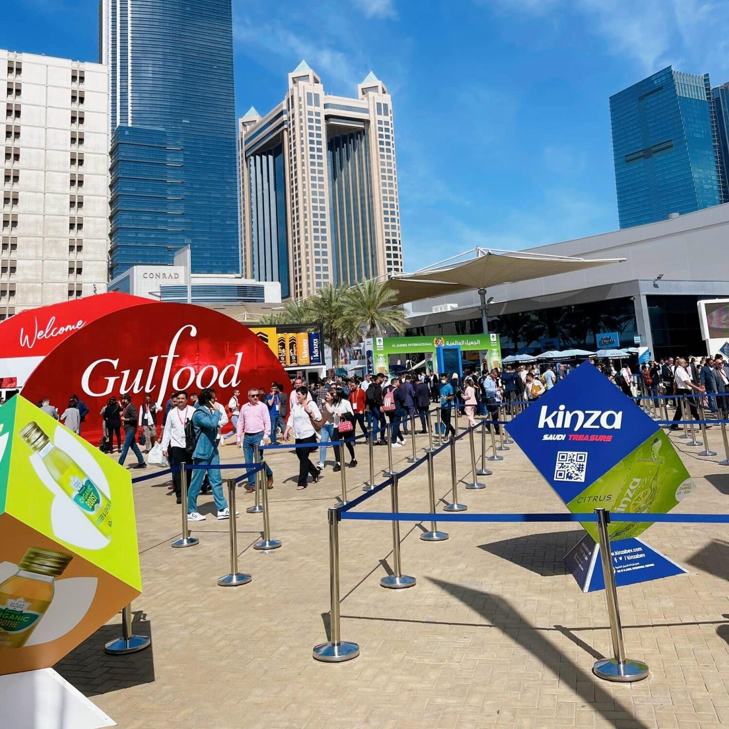 The outside space of Gulfood 2023